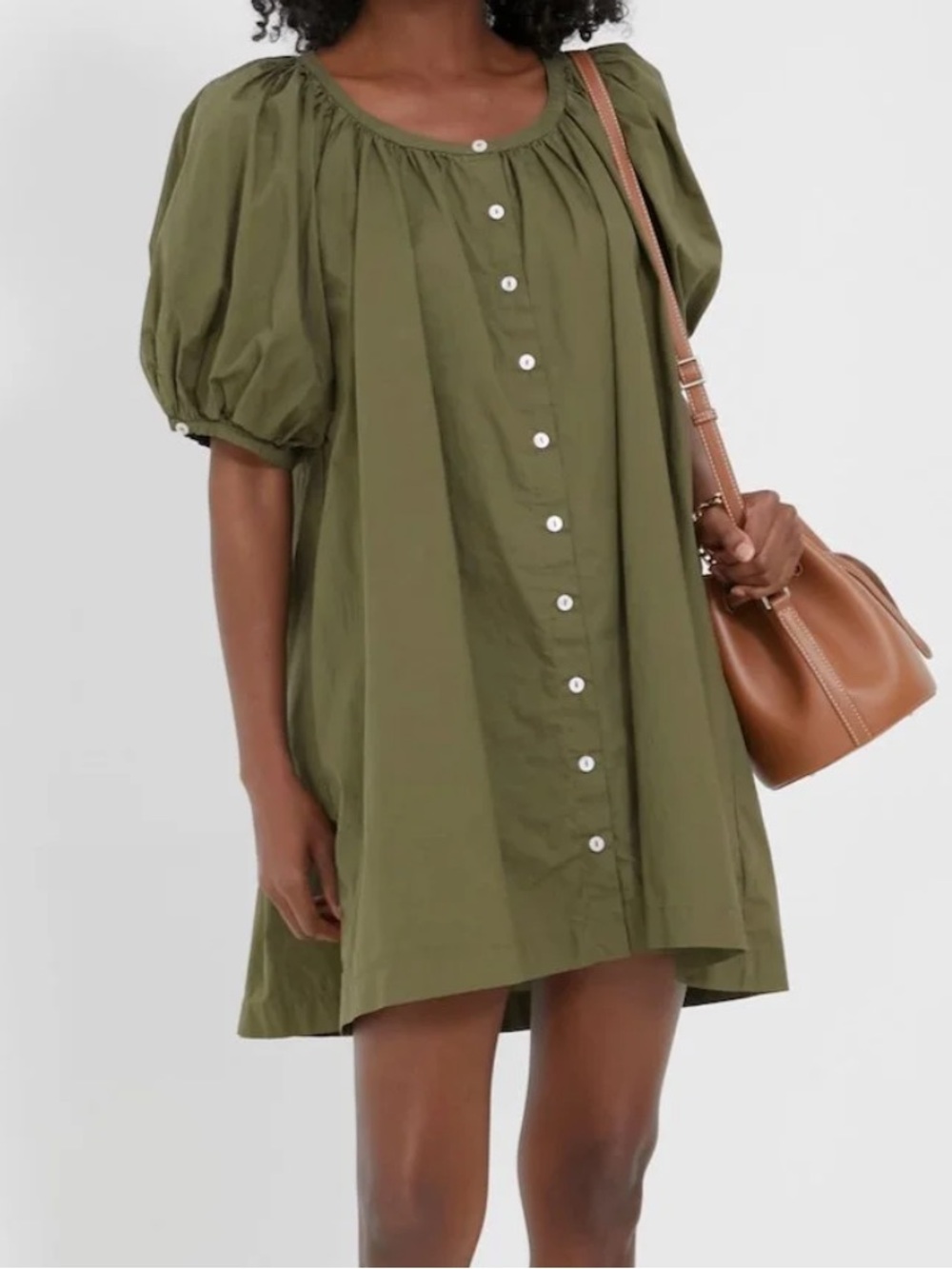 Pomander Place Olive Green Cassia Dress Size S